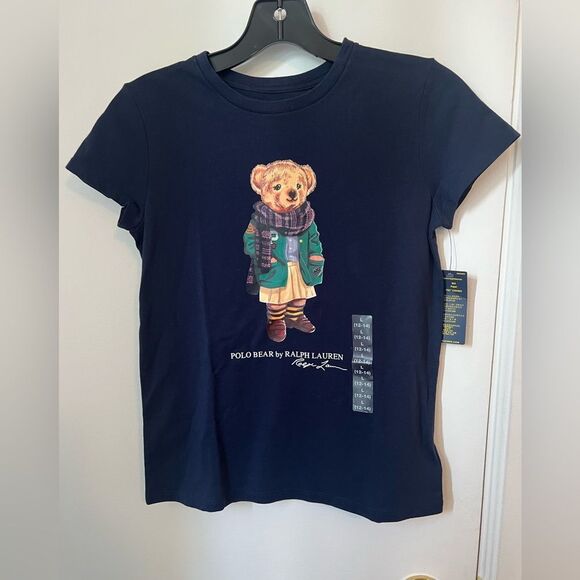 Polo by Ralph Lauren Blue Teddy Bear Graphic Tee - Picture 1 of 4